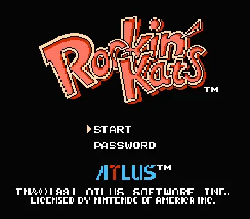 Rockin' Kats (USA) (Beta) (1991-05-06) screen shot title